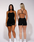 VEE STRAP PLAYSUIT