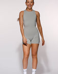 HIGH NECK PLAYSUIT