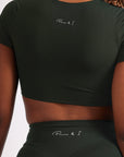 ZIPPED CROPPED TEE