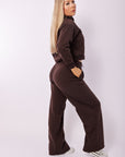 WIDE LEG TRACKPANTS