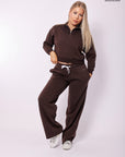 WIDE LEG TRACKPANTS