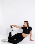 ZIPPED CROPPED TEE
