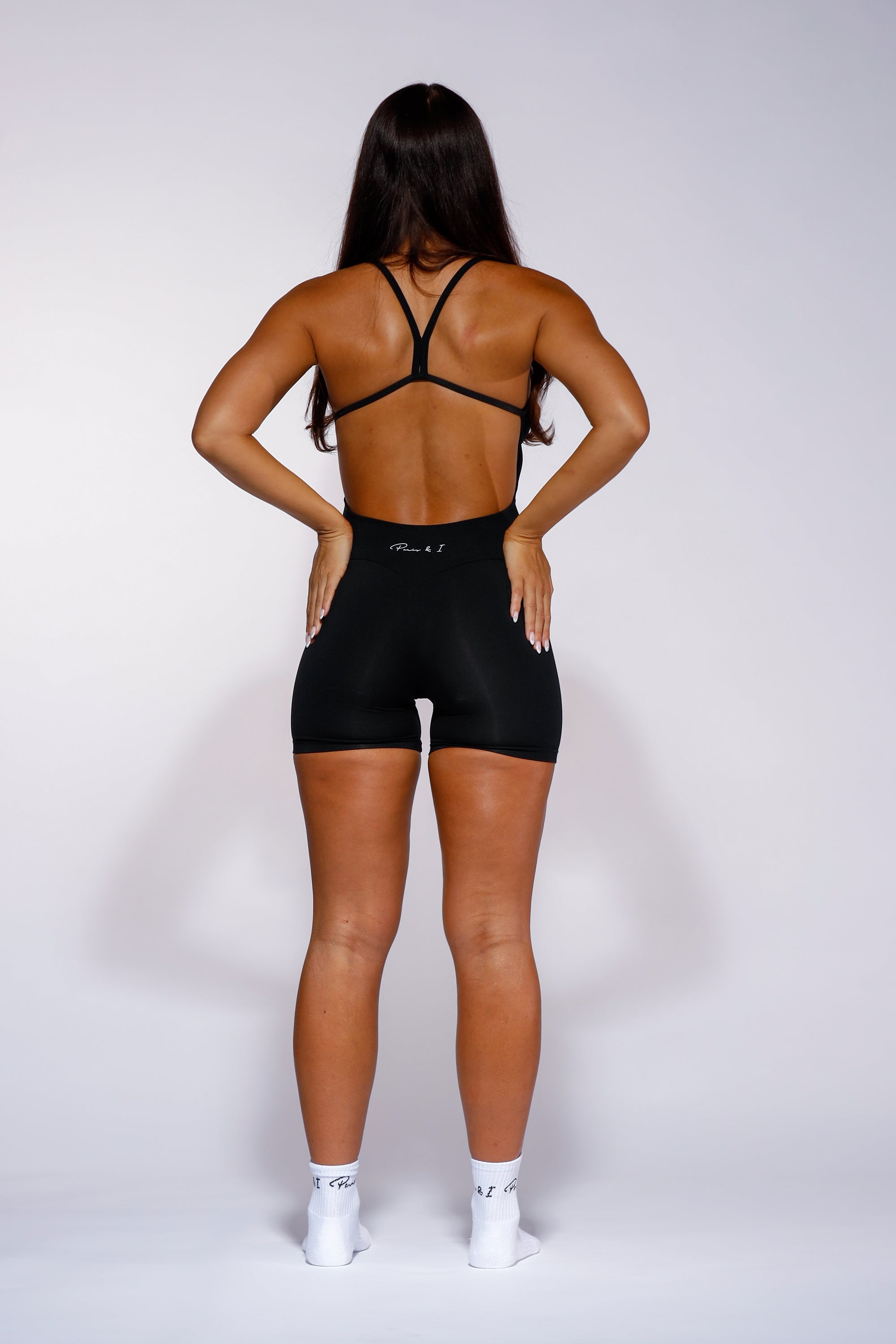 VEE STRAP PLAYSUIT