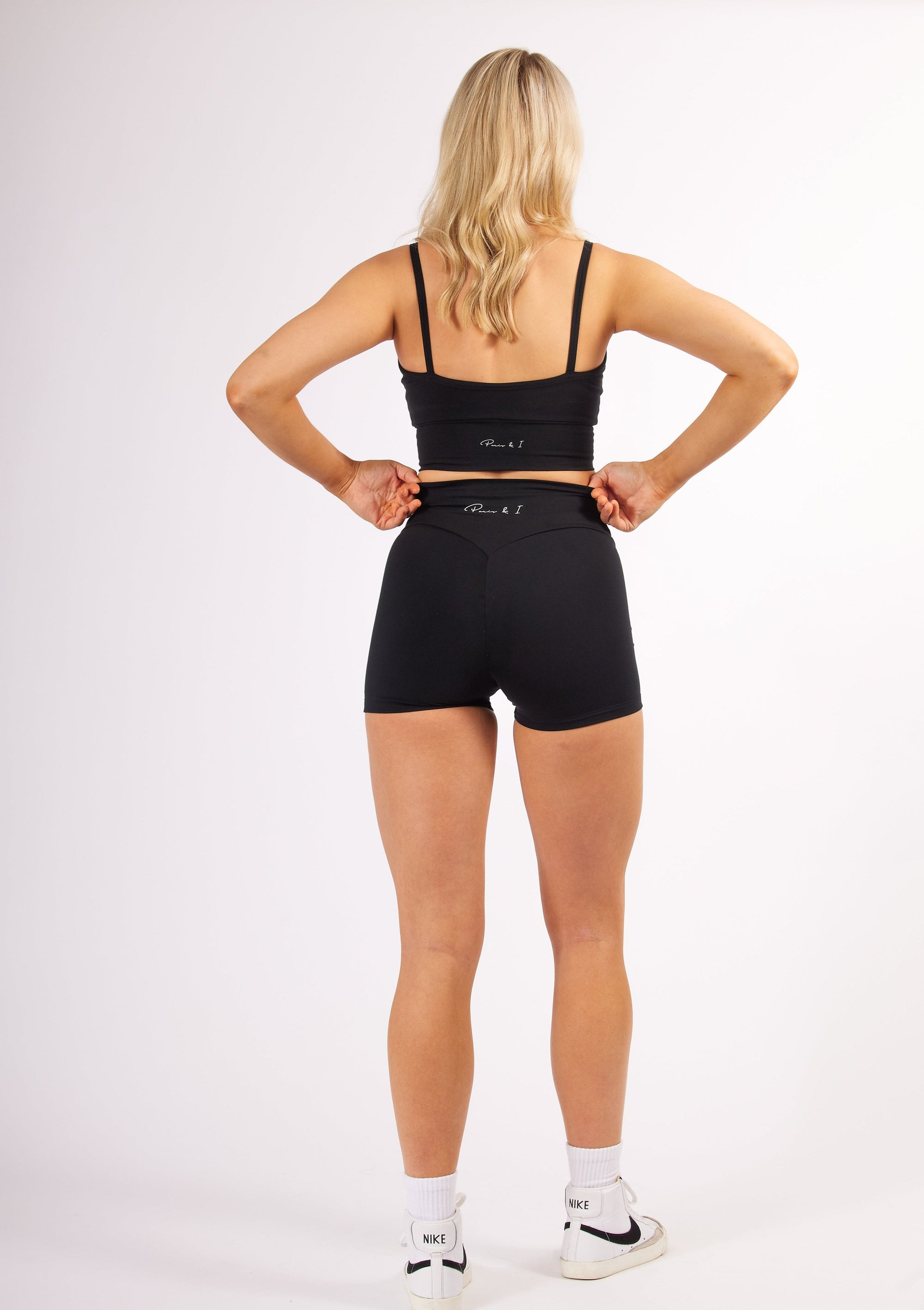 Black Classic Cross Over Shorts Bottoms